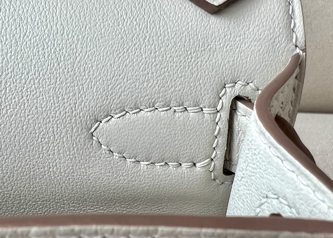 Hermes Jypsiere Mini Shoulder Bag In White Clemence Leather